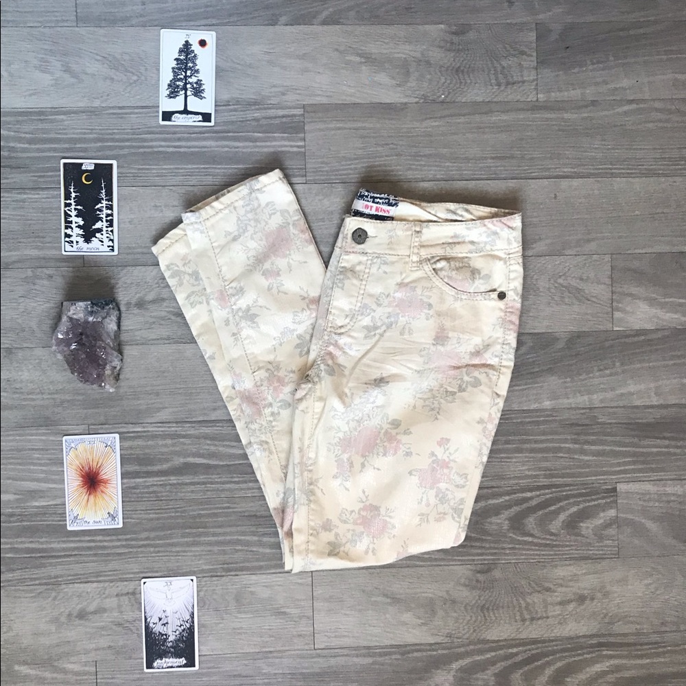 Charlotte Russe | Floral Skinny Jeans|  Size:10